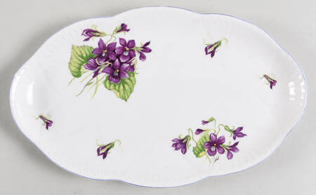 Violets (Dainty) Tray for Individual Creamer & Sugar