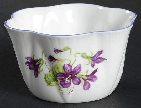 Violets (Dainty) Mini Open Sugar Bowl