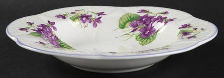Violets (Dainty) Rim Soup Bowl