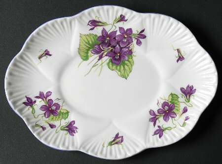Violets (Dainty) Underplate for Gravy Boat