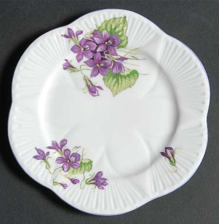 Violets (Dainty) Bread & Butter Plate