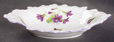 Violets (Dainty) 6" Sweet Meat Dish