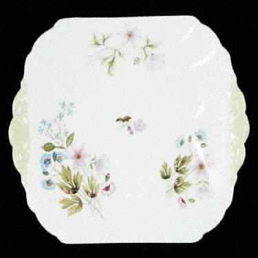 Wild Anemone Square Handled Cake Plate