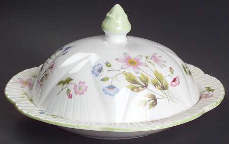 Wild Anemone Round Covered Butter