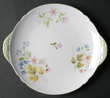 Wild Anemone Handled Cake Plate