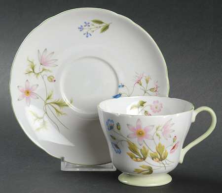 Wild Anemone Footed Cup & Saucer Set