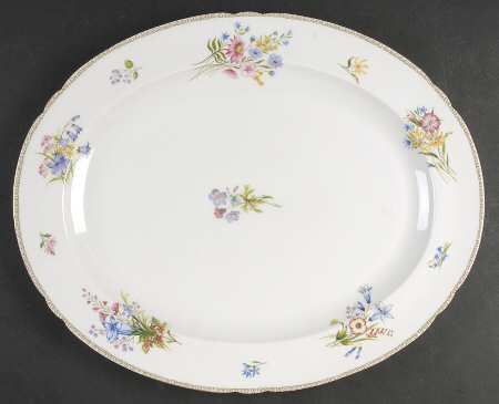 Wild Flowers (Gainsborough) 16" Oval Serving Platter