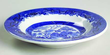 Blue Willow Blue Rim Fruit/Dessert (Sauce) Bowl
