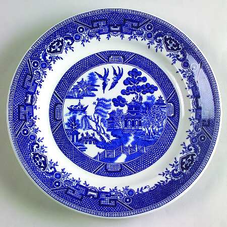 Blue Willow Blue Luncheon Plate