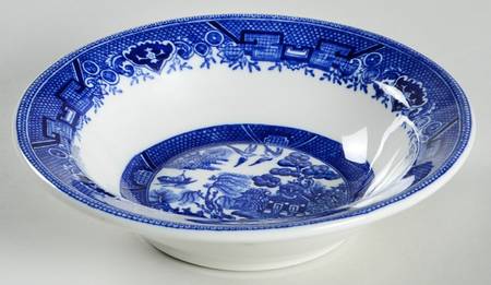 Blue Willow Blue Rim Cereal Bowl
