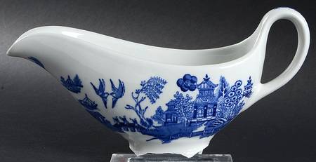 Blue Willow Blue Individual Gravy Boat
