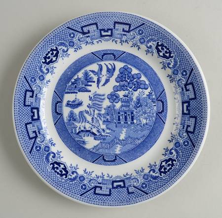 Blue Willow Blue Luncheon Plate