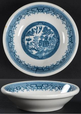 Blue Willow Teal Blue Fruit/Dessert (Sauce) Bowl