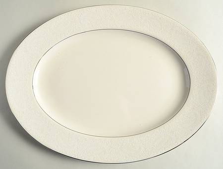 Bridal Veil 13" Oval Serving Platter