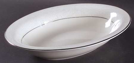 Bridal Veil 11" Oval Vegetable Bowl