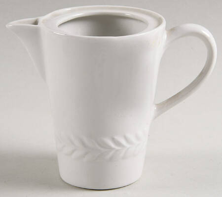 Carlton (All White, Embossed Laurel) Hot Water Jug No Lid