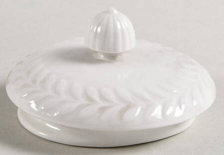 Carlton (All White, Embossed Laurel) Lid for Hot Water Jug