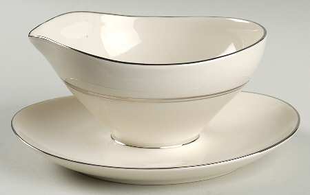 Eternal Devotion Gravy Boat with Attached Underplate