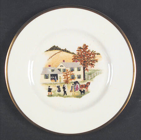 Grandma Moses Salad Plate by Shenango