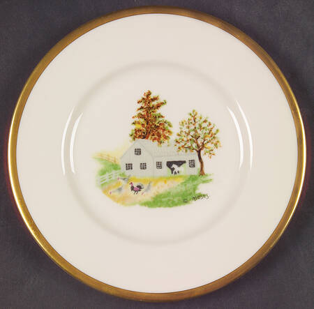 Grandma Moses Bread & Butter Plate