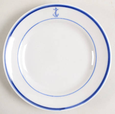 US Navy Mess Wardroom Officer Salad Plate