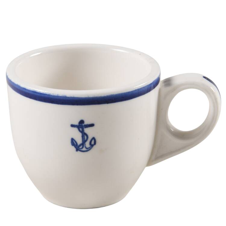 US Navy Mess Wardroom Officer Flat Demitasse Cup