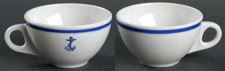US Navy Mess Wardroom Officer Flat Cup