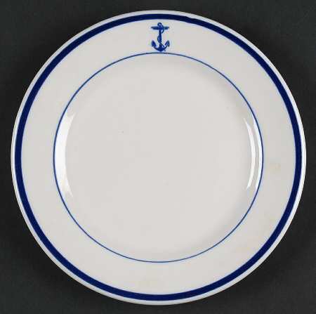 US Navy Mess Wardroom Officer Bread & Butter Plate