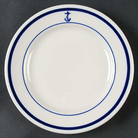 US Navy Mess Wardroom Officer Salad Plate