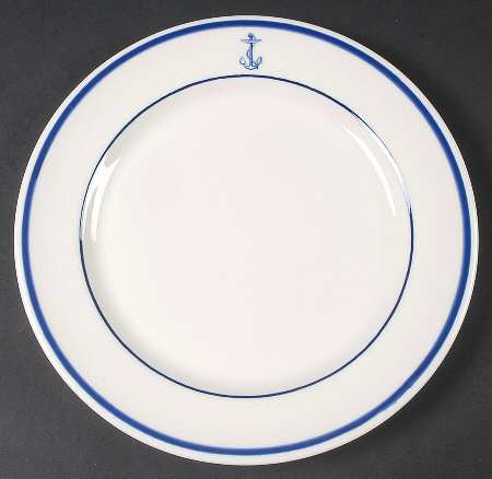 US Navy Mess Wardroom Officer Luncheon Plate