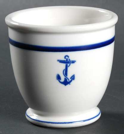 US Navy Mess Wardroom Officer Single Egg Cup
