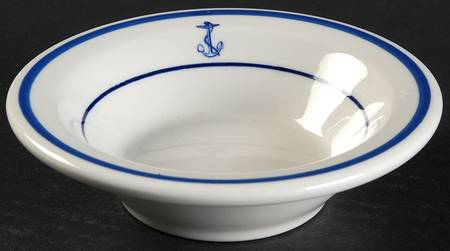 US Navy Mess Wardroom Officer Fruit/Dessert (Sauce) Bowl