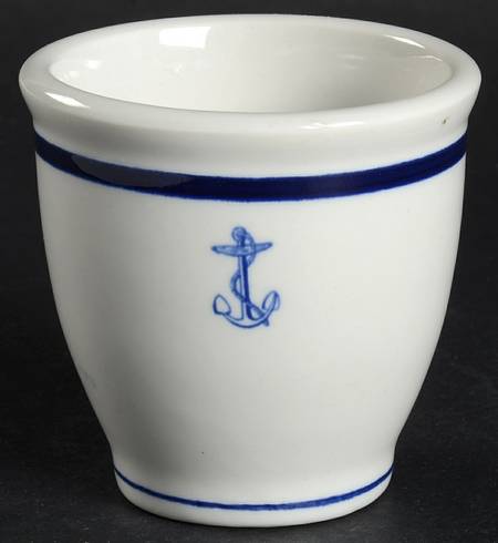 US Navy Mess Wardroom Officer Single Egg Cup