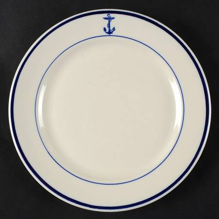 US Navy Mess Wardroom Officer Luncheon Plate