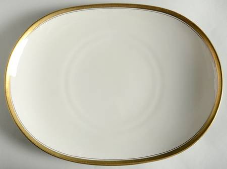 Royal Baroness (Gold Trim) 15" Oval Serving Platter