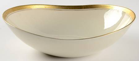 Royal Baroness (Gold Trim) 8" Oval Vegetable Bowl