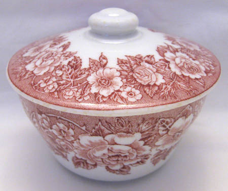 Roselyn Pink Mini Sugar Bowl & Lid