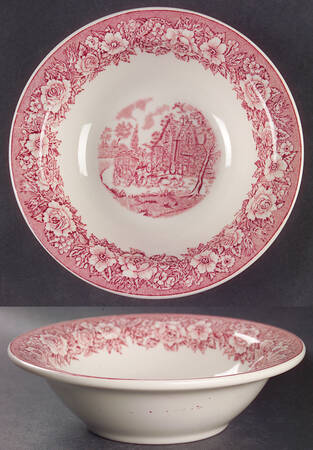 Roselyn Pink Rim Cereal Bowl