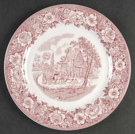 Roselyn Pink Dinner Plate