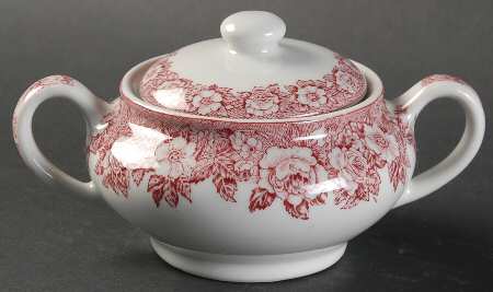 Roselyn Pink Sugar Bowl & Lid
