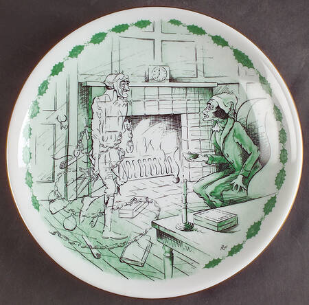 A Christmas Carol Dinner Plate