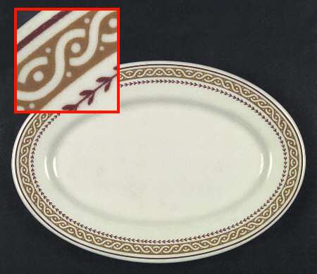 SHO18 12" Oval Serving Platter