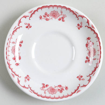 Chardon Rose Red Saucer