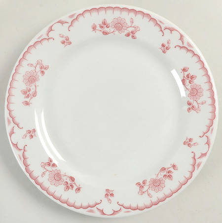 Chardon Rose Red Salad Plate