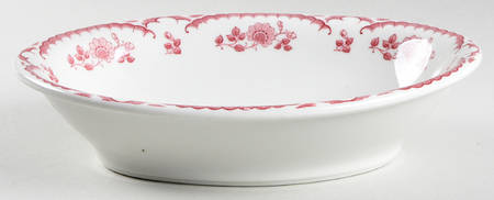 Chardon Rose Red 10" Oval Vegetable Bowl