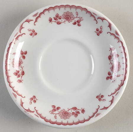 Chardon Rose Red Saucer for Stacking Cup