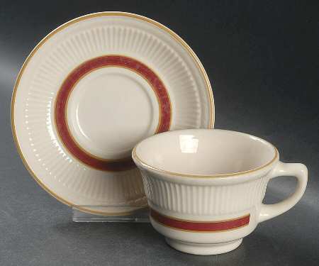 SHO38 Flat Cup & Saucer Set
