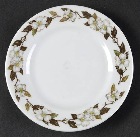 Northern Dogwood White Bread & Butter Plate