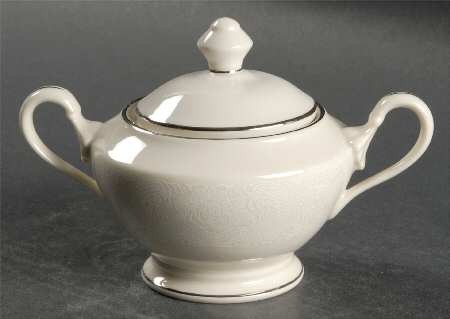 Wedding Lace Sugar Bowl & Lid