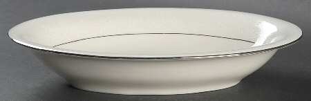 Wedding Lace 10" Oval Vegetable Bowl